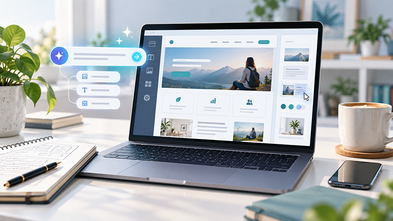 crear una pagina web con ia